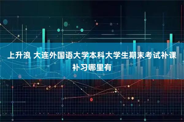 上升浪 大连外国语大学本科大学生期末考试补课补习哪里有