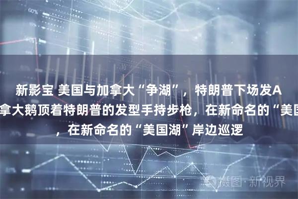 新影宝 美国与加拿大“争湖”，特朗普下场发AI视频：一群加拿大鹅顶着特朗普的发型手持步枪，在新命名的“美国湖”岸边巡逻